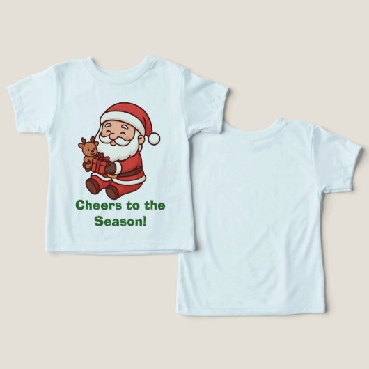 Santa Holding Reindeer Toy (デザイン正面&裏面)