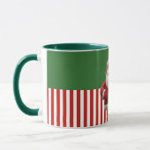 Santa Holding Reindeer Toy マグカップ (左)