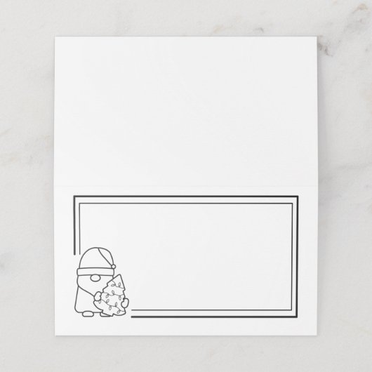 Santa Holiday プレイスカード (外部開封)