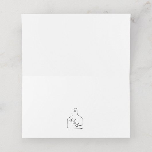 Santa Holiday プレイスカード (内部開封)