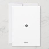 Santa Holiday Blessings Flat Card シーズンカード (裏面)