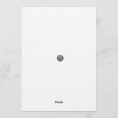 Santa Holiday Blessings Flat Card 招待状 (裏面)