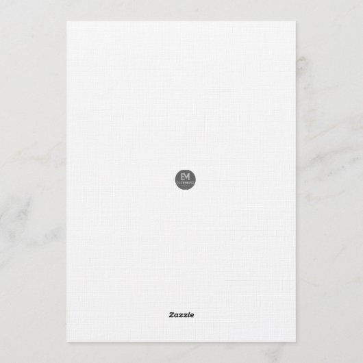 Santa Holiday Blessings Flat Card 招待状 (裏面)