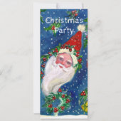 SANTA,HOLLYBERRY CROWNクリスマスパーティープログラム 招待状 (正面)