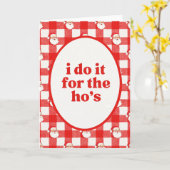 Santa Ho's カード (黄色い花)