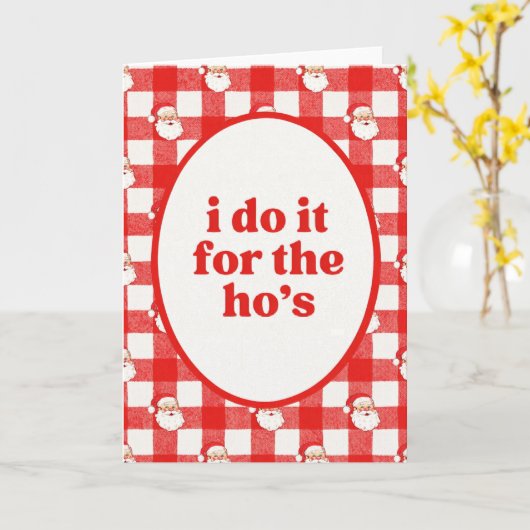 Santa Ho's カード (黄色い花)