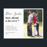 Santa How About a Do Over 2020 Christmas Photo シーズンポストカード<br><div class="desc">2020モダン Santa How About a Do-Over Merry Christmas Covid19 Panemic Photo Holidayポストカード</div>