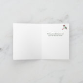 Santa Hummingbird Christmas シーズンカード (内部)