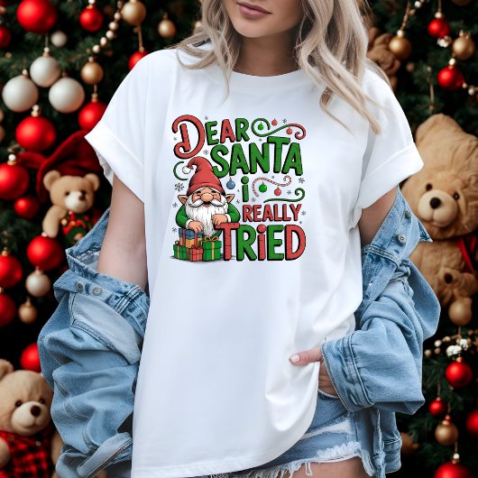 Santa I親愛が本当にクリスマスおもしろい格言に挑戦 Tシャツ