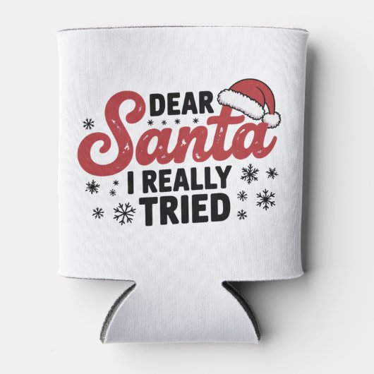 Santa I親愛が本当にクリスマスの家族のクリスマスを試した 缶クーラー (正面)