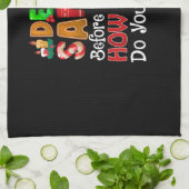 Santa I親愛はクリスマスの引用文を説明おもしろいできる キッチンタオル (折り畳み)