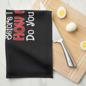 Santa I親愛はクリスマスの引用文を説明おもしろいできる キッチンタオル (四つ折り)