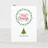 Santa I 親愛 Can Explain Dog Photo Christmas シーズンカード (裏面)