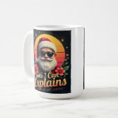 Santa I Can Explain Christmas コーヒーマグカップ (正面左)