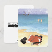 Santa in for a Swim  シーズンカード (正面/裏面)