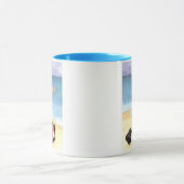 Santa in for a Swim -  マグカップ (中央)