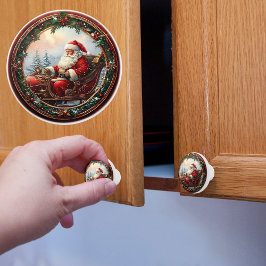 Santa in His Sleigh セラミックノブ