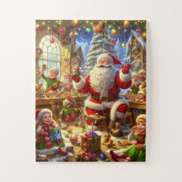 Santa in His Workshop 30 Oversized Pieces ジグソーパズル
