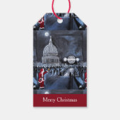 Santa in London Painting by Alfred Fox ギフトタグ (正面)