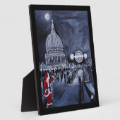 Santa in London Painting by Alfred Fox フォトプラーク (側面)