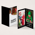 Santa In Paris家族写真クリスマスカード 名刺<br><div class="desc">Santa In Paris、家族の写真クリスマスカードBusiness Card Storeより。これらのカードは、あなたの平均的なクリスマスカードに代わる賢くて安い方法である。このホリデーシーズンに家族や友人に手渡すだけ。</div>