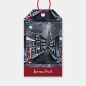 Santa in Paris Painting by Alfred Fox ギフトタグ (正面)