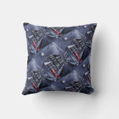 Santa in Paris Painting by Alfred Fox クッション (裏面)