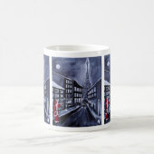 Santa in Paris Painting by Alfred Fox コーヒーマグカップ (中央)