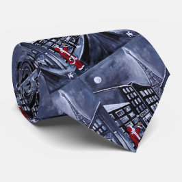 Santa in Paris Painting by Alfred Fox ネクタイ