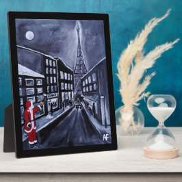 Santa in Paris Painting by Alfred Fox フォトプラーク