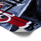 Santa in Paris Painting by Alfred Fox ポスター (角)