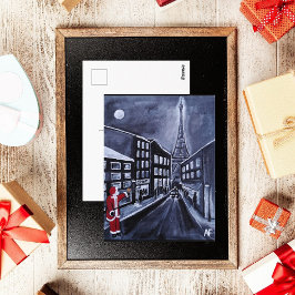 Santa in Paris Painting by Alfred Fox ポストカード