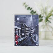 Santa in Paris Painting by Alfred Fox ポストカード (スタンド正面)