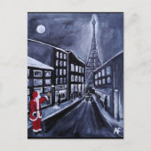 Santa in Paris Painting by Alfred Fox ポストカード (正面)