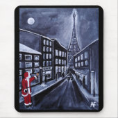 Santa in Paris Painting by Alfred Fox マウスパッド (正面)