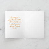 「Santa in Red Carクリスマスカード2025 シーズンカード (内部)