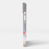  Santa in Red with Big Snow Globe, Christmas, Auth iPhoneケース (左側面)