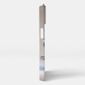  Santa in Red with Big Snow Globe, Christmas, Auth iPhoneケース (右側面)