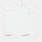 Santa In the Snow Six Seven Christmas Ornament メタルオーナメント (裏面)