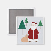 Santa in the woods magnet マグネット (正面/裏面)