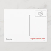 Santa in Vegasのスロット遊クリスマスポストカード シーズンポストカード (裏面)