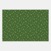 Santa Is 来's Wrapping紙フラットシートセット3 ラッピングペーパーシート (正面3)