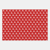 Santa Is 来's Wrapping紙フラットシートセット3 ラッピングペーパーシート (正面2)
