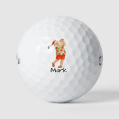 Santa is golfing Hawaii Shirt ゴルフボール (正面)