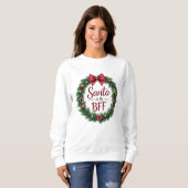 Santa Is My BFF Women’s Sweatshirt スウェットシャツ (正面フル)