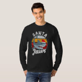 Santa Jaws Christmas Shark Claus Xmas PJs Anglers  Tシャツ (正面フル)