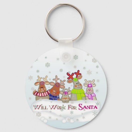 Santa Key Chainで動作する キーホルダー (正面)