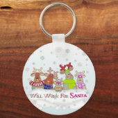 Santa Key Chainで動作する キーホルダー (正面)