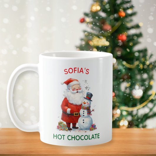 Santa Kids Children Festive Christmas Cute Snowman コーヒーマグカップ