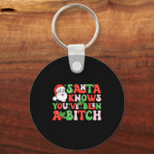 Santa Knows You’ve Been A キーホルダー (正面)